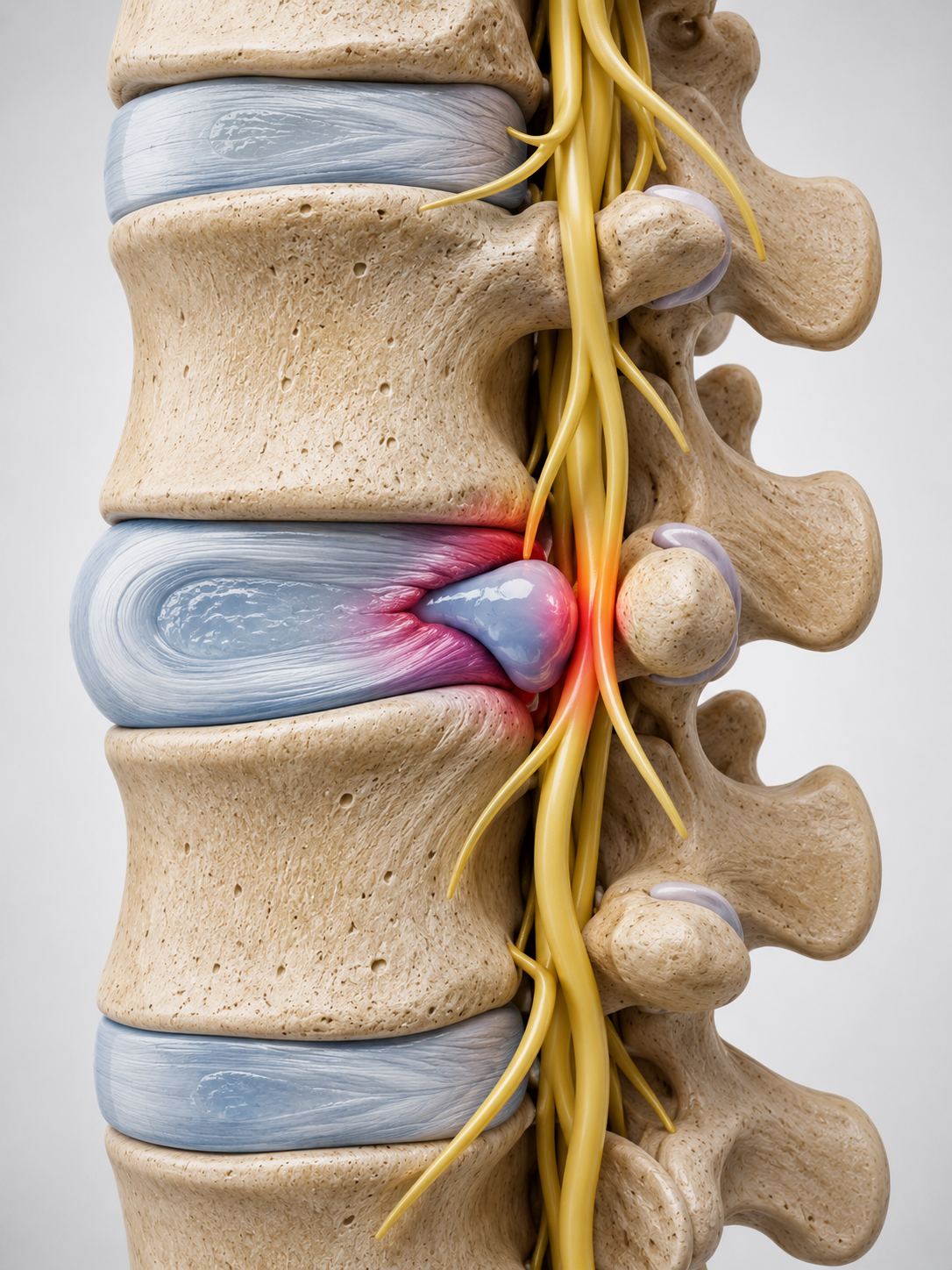 Causes and evaluation of sciatica 3 Différence entre bombement discal et protrusion discale dans la région lombaire