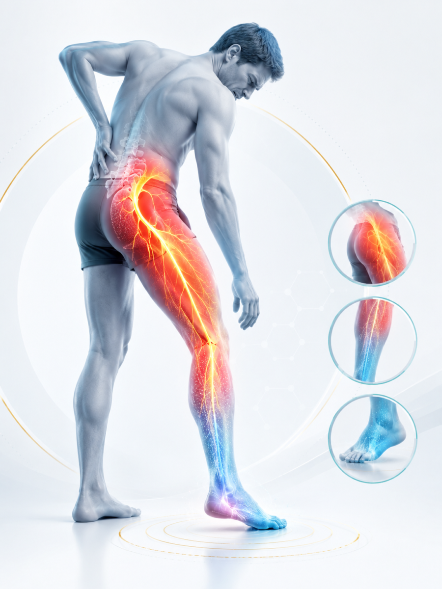 douleur sciatique engourdissement faiblesses - Dr Sylvain Desforges