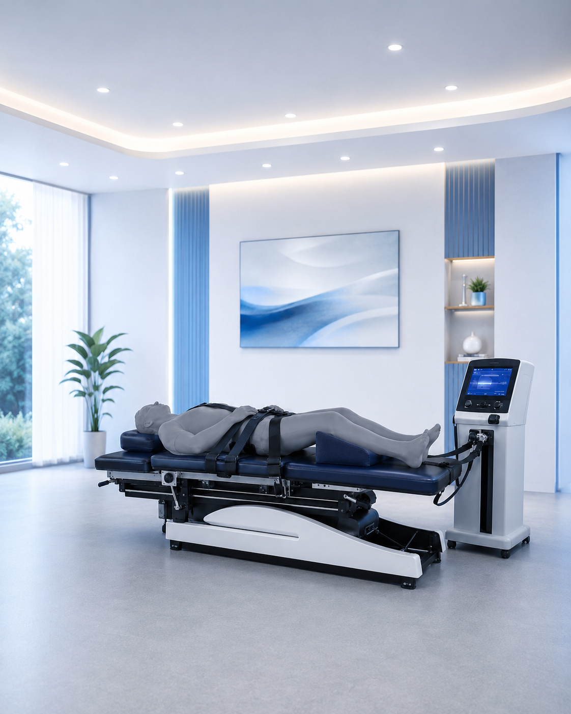 SOS Sciatique : comprendre, soulager et traiter une sciatique 4 Table de décompression neurovertébrale utilisée pour une approche non chirurgicale de certaines sciatiques discales