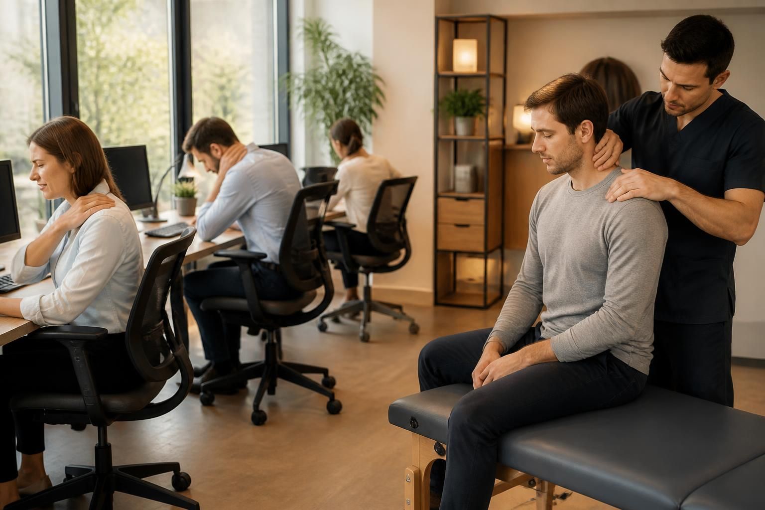 découvrez comment l’ostéopathie aide à prévenir les tensions musculaires causées par des postures prolongées, en favorisant un meilleur équilibre corporel et en soulageant les douleurs.