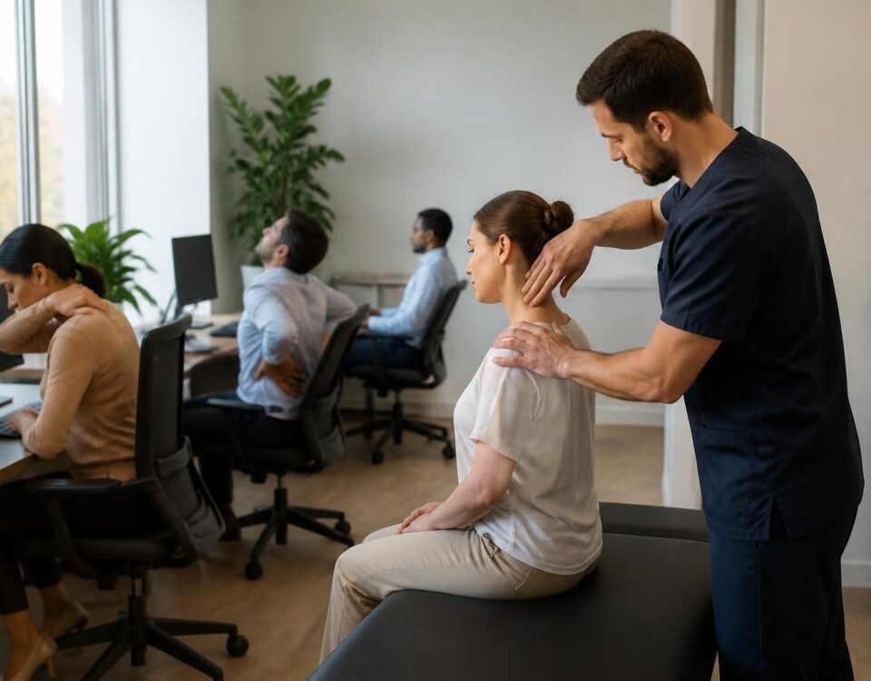 découvrez comment l’ostéopathie aide à prévenir les tensions musculaires causées par les postures prolongées, améliorant ainsi votre bien-être quotidien.