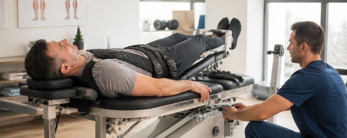 découvrez comment la décompression neurovertébrale complète la physiothérapie pour soulager les douleurs dorsales et améliorer la mobilité.