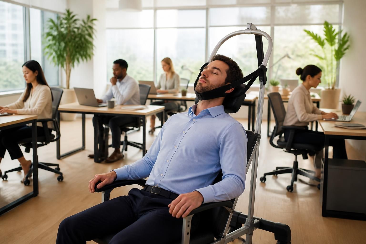 découvrez pourquoi la décompression neurovertébrale est la solution idéale pour soulager les douleurs des travailleurs sédentaires et améliorer leur posture au quotidien.