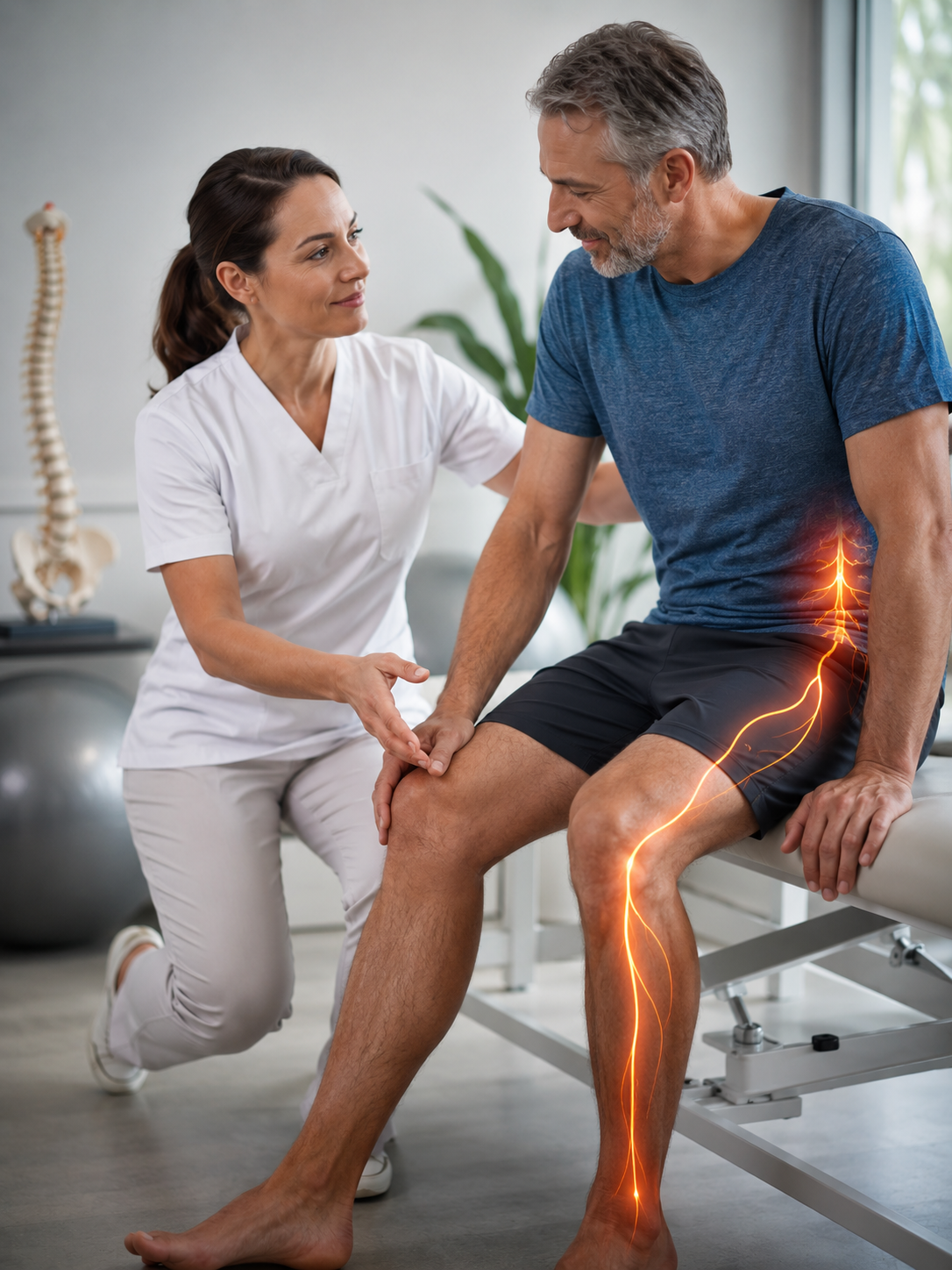 Évaluation d’une sciatique associée à une arthrose lombaire