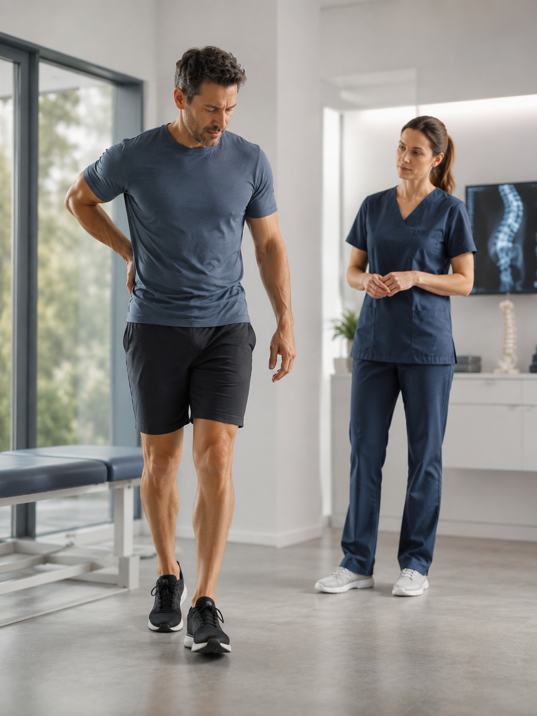 Évaluation d’une sciatique aggravée ou soulagée par la marche
