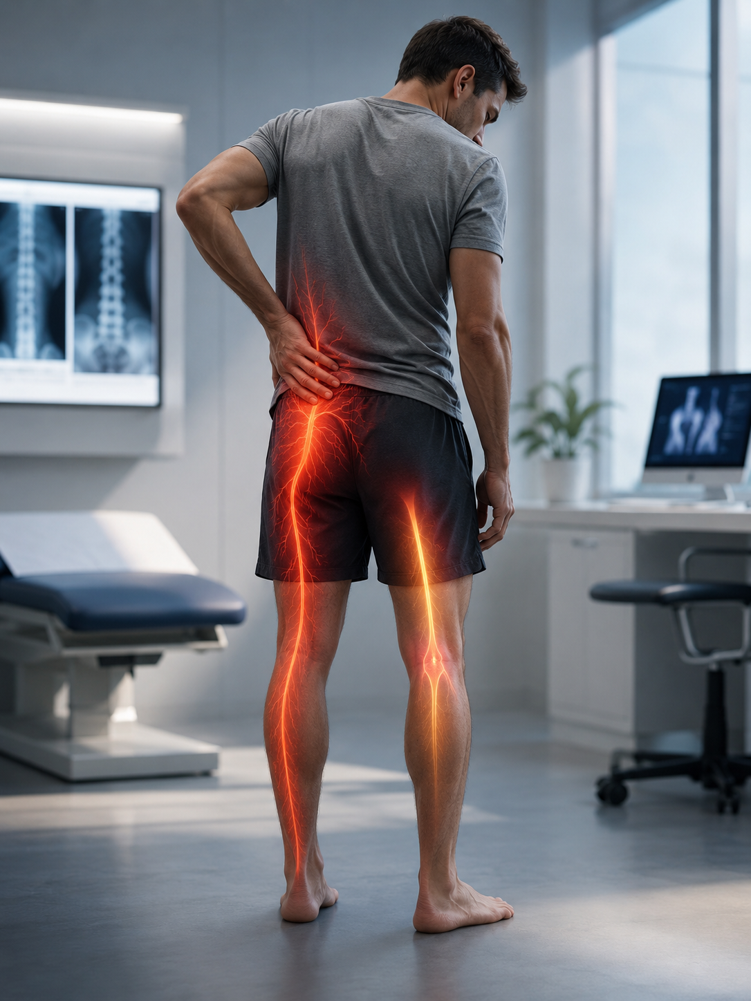 Sciatica or cruralgia? 1 Différence entre douleur sciatique derrière la jambe et cruralgie devant la cuisse