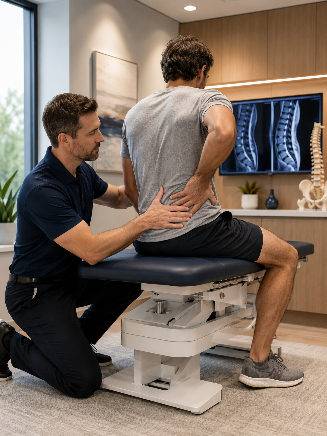 Évaluation personnalisée d’une sciatique associée à un pincement discal lombaire