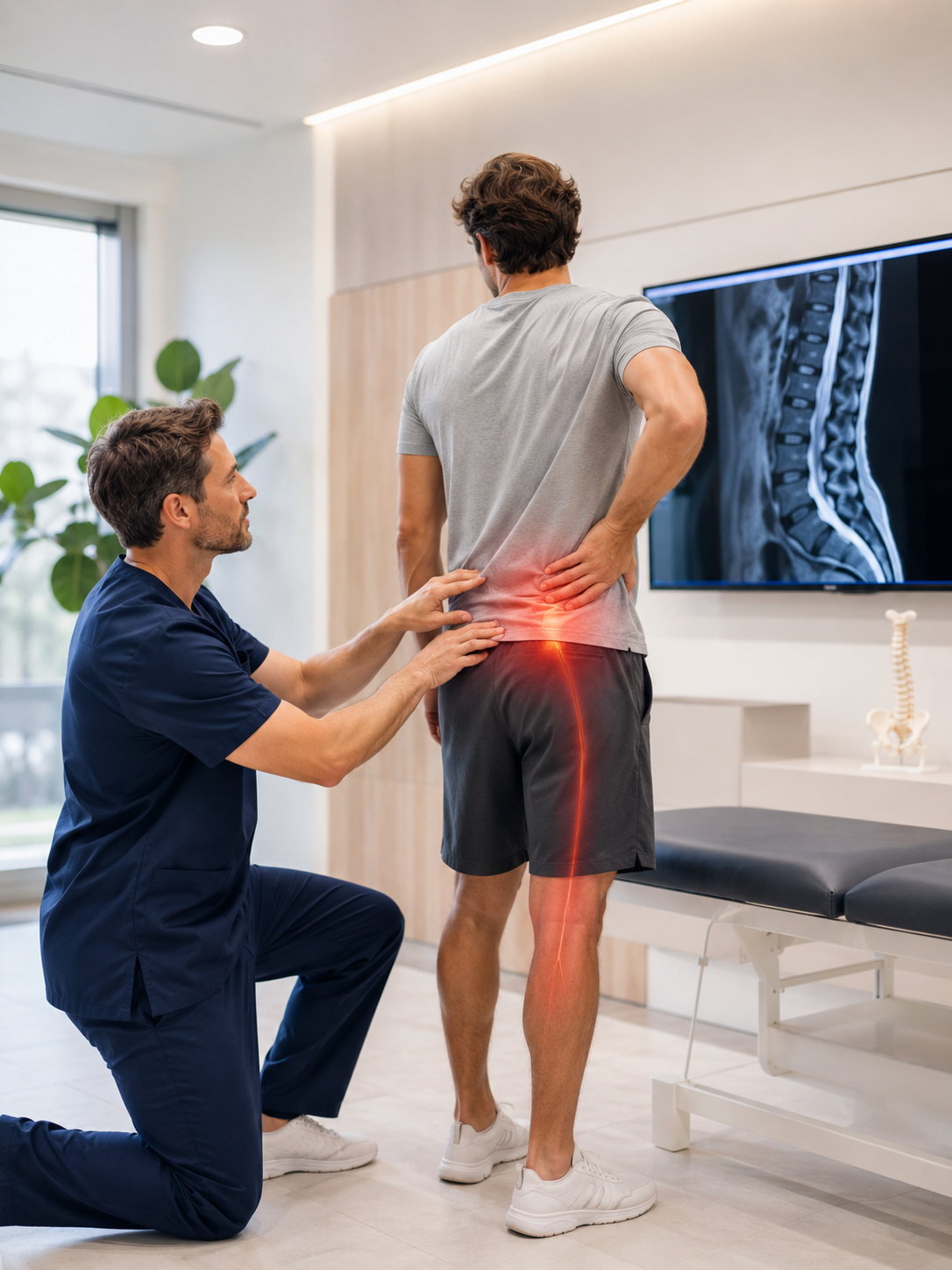 Sciatica: when to consult? 4 Évaluation d’une douleur sciatique avant imagerie ou traitement