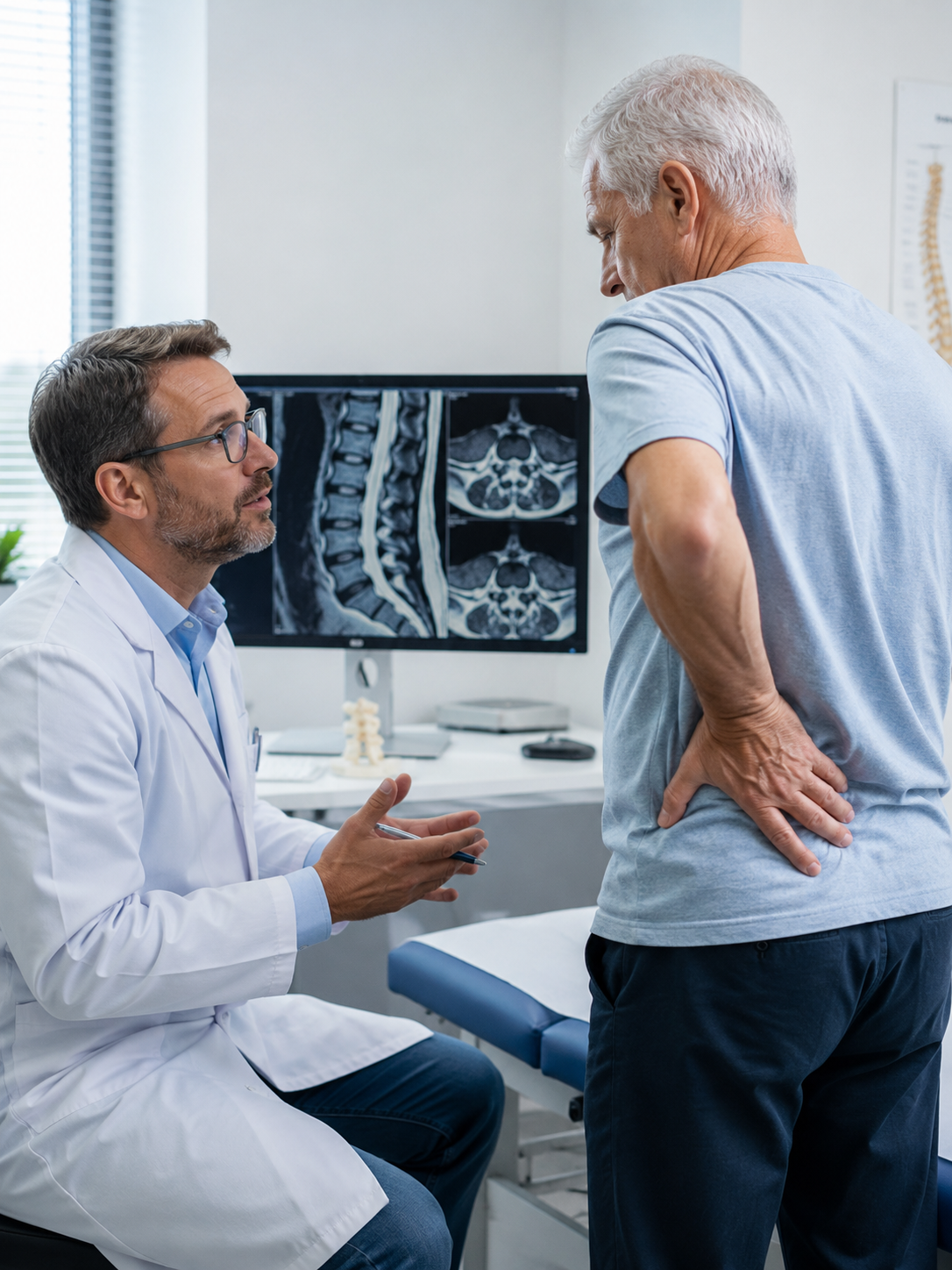 Évaluation personnalisée d’une sciatique associée à une sténose spinale lombaire