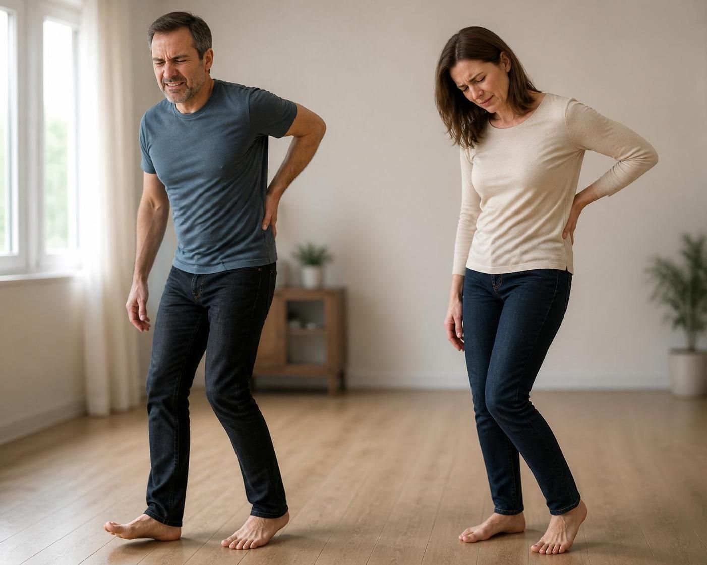 découvrez comment la sciatique et un mauvais appui des pieds peuvent affecter la posture et apprendre des conseils pour améliorer votre bien-être au quotidien.