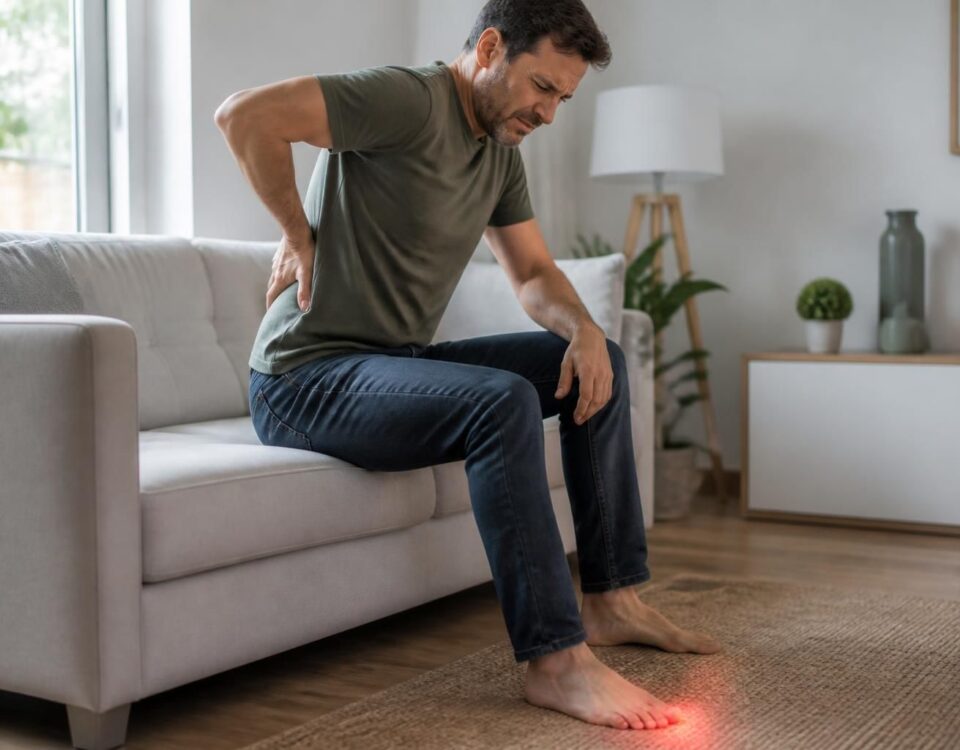découvrez les causes de la sciatique, ses symptômes comme les fourmillements dans les orteils, et les solutions pour soulager la compression nerveuse.