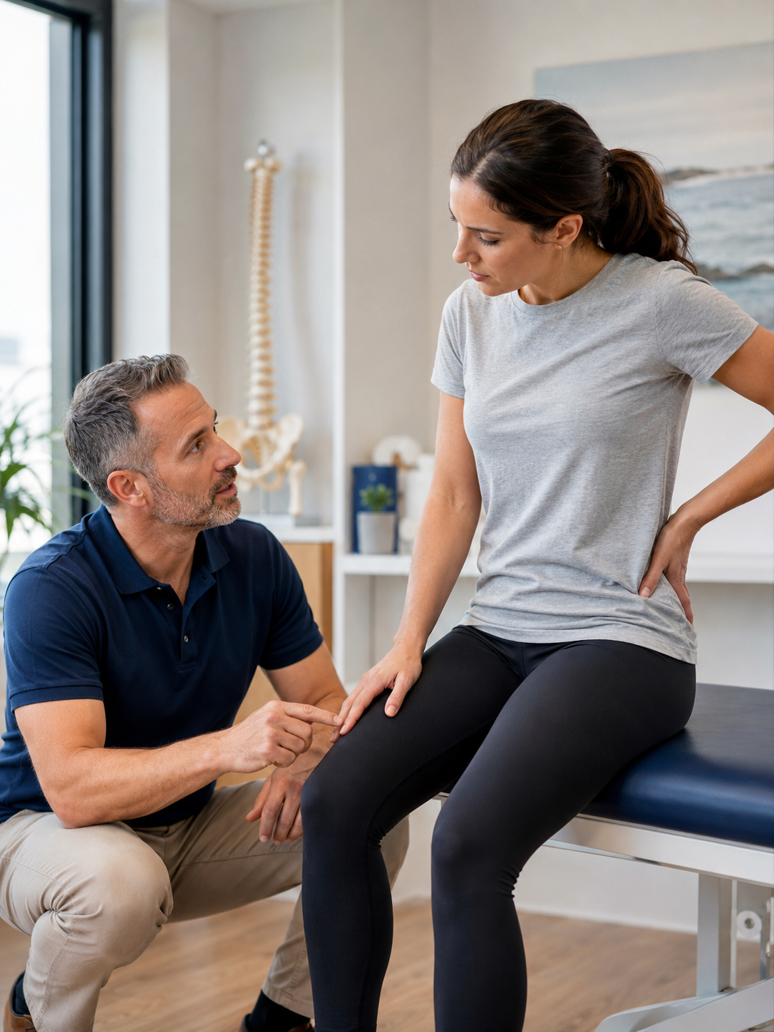 Évaluation pour distinguer douleur musculaire et sciatique