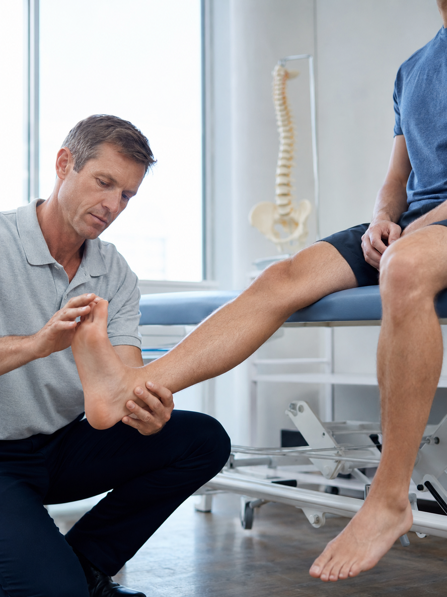 Test: is this sciatica? Recognize the symptoms 3 Examination of sensitivity and strength of the foot when sciatica symptoms are present