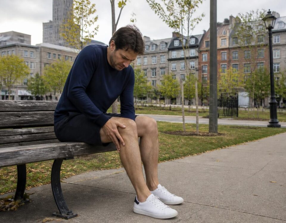Douleur dans une seule jambe : sciatique possible à Montréal 33 découvrez les causes possibles de la douleur dans une seule jambe, notamment la sciatique, et trouvez des solutions adaptées à montréal pour soulager vos symptômes.