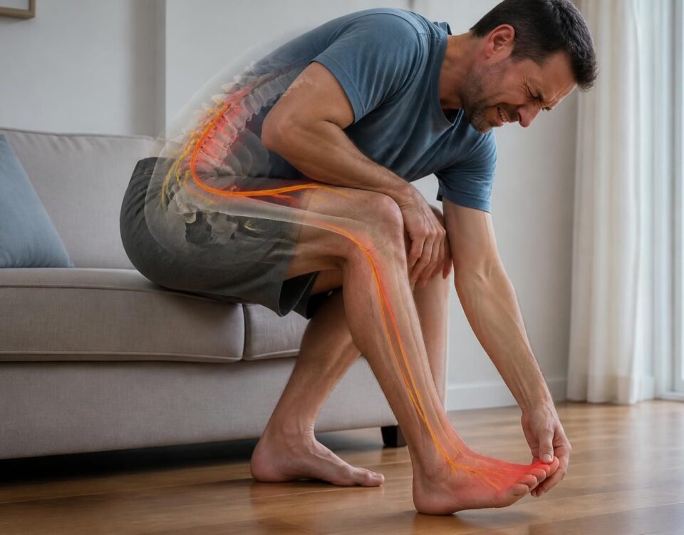découvrez comment une hernie discale peut causer une douleur au gros orteil, liée à la compression de la racine nerveuse l5, et quelles solutions envisager.