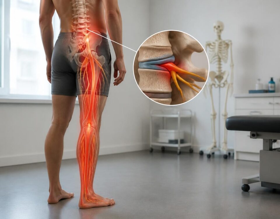 Hernie discale et sciatique : pourquoi la douleur descend dans la jambe 27 découvrez pourquoi une hernie discale provoque des douleurs irradiant dans la jambe via la sciatique, ses causes, symptômes et solutions pour soulager l'inconfort.