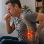 découvrez comment la toux douloureuse liée à une hernie discale peut provoquer une pression discale et une irritation nerveuse, et les solutions pour soulager ces symptômes.