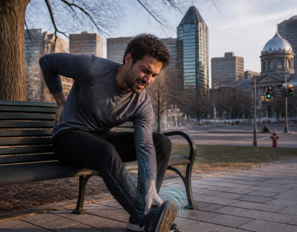découvrez les causes et traitements de la sciatique à montréal, avec des symptômes tels que douleur au pied, engourdissement et fourmillements, pour retrouver votre bien-être.