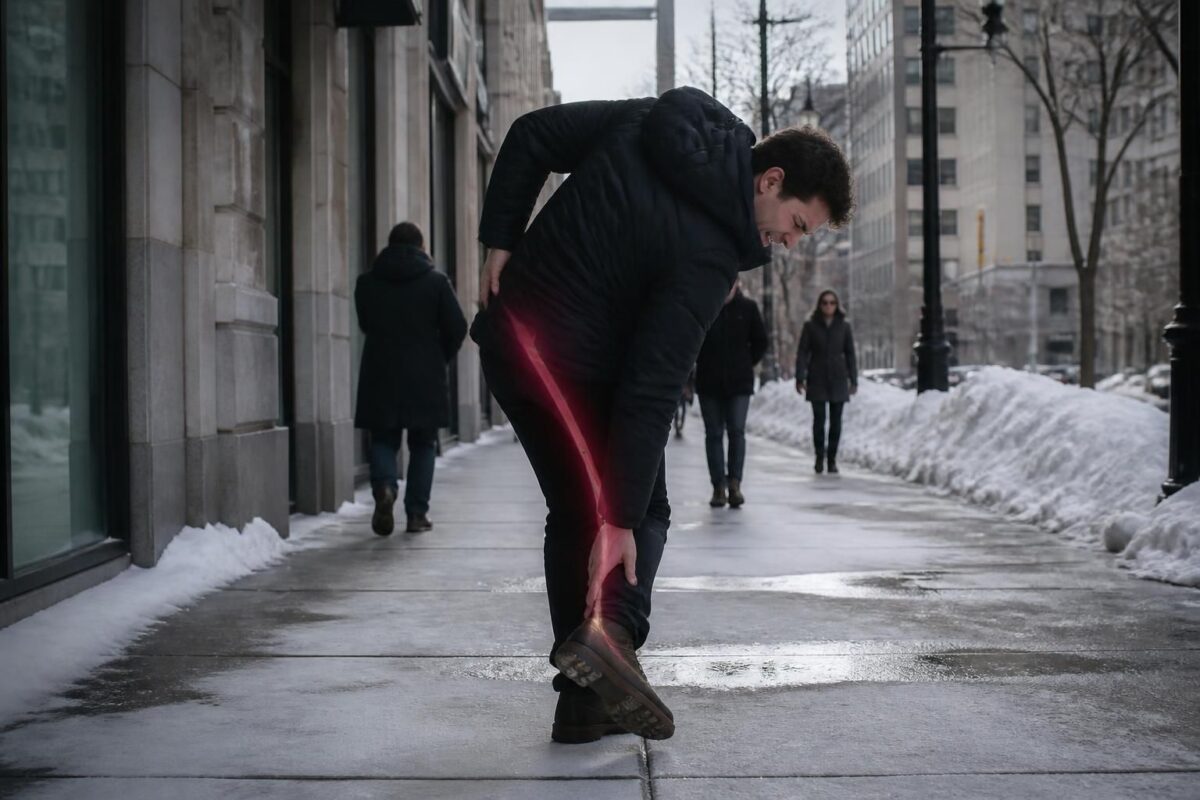 découvrez les causes et traitements de la sciatique à montréal, notamment la douleur irradiant au talon et la compression de la racine nerveuse s1 pour un soulagement efficace.