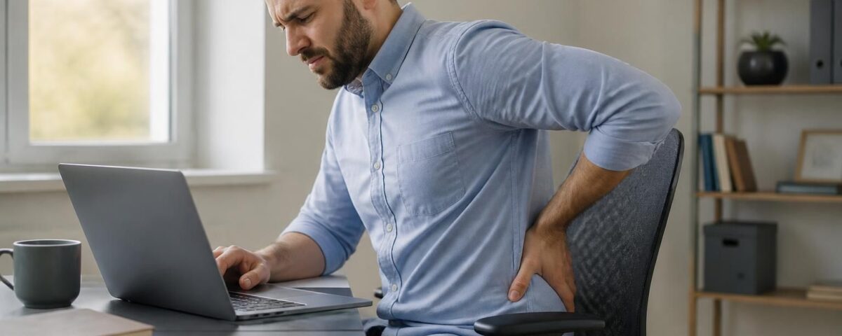Sciatica and laptop: prolonged posture and lower back pain 14 découvrez comment une posture prolongée devant un ordinateur portable peut aggraver la sciatique et causer des douleurs lombaires, et apprenez des conseils pour prévenir ces maux.