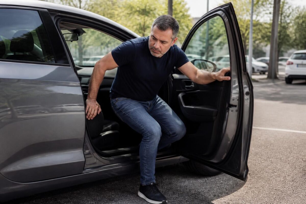 découvrez les mouvements à surveiller pour éviter la douleur sciatique en sortant de la voiture et améliorer votre confort au quotidien.