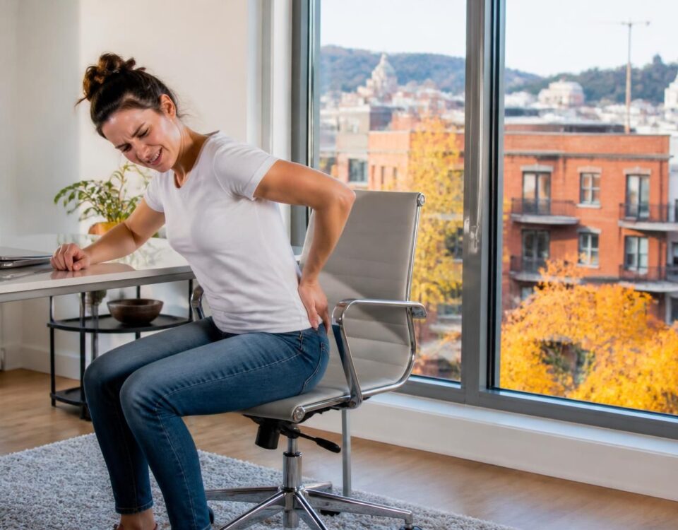 découvrez comment soulager la sciatique à montréal, notamment la douleur dans la fesse après une longue position assise, avec des conseils et traitements adaptés.