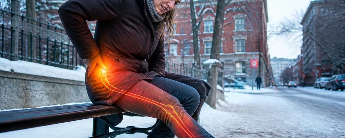 Sciatica in Montreal: pain towards the little toe and S1 root 14 découvrez les causes et traitements de la sciatique à montréal, avec une douleur irradiant vers le petit orteil liée à la racine nerveuse s1. solutions efficaces pour soulager votre mal.