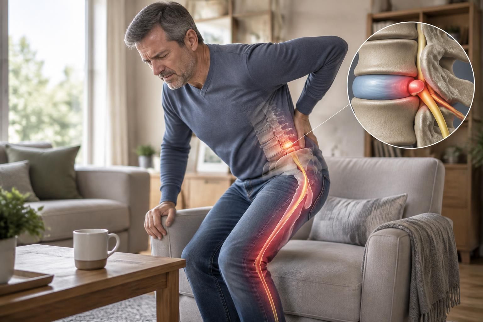 Hernie discale et sciatique : causes de douleur qui revient 23 découvrez pourquoi une hernie discale peut provoquer une sciatique récurrente et quels facteurs peuvent entretenir la douleur.