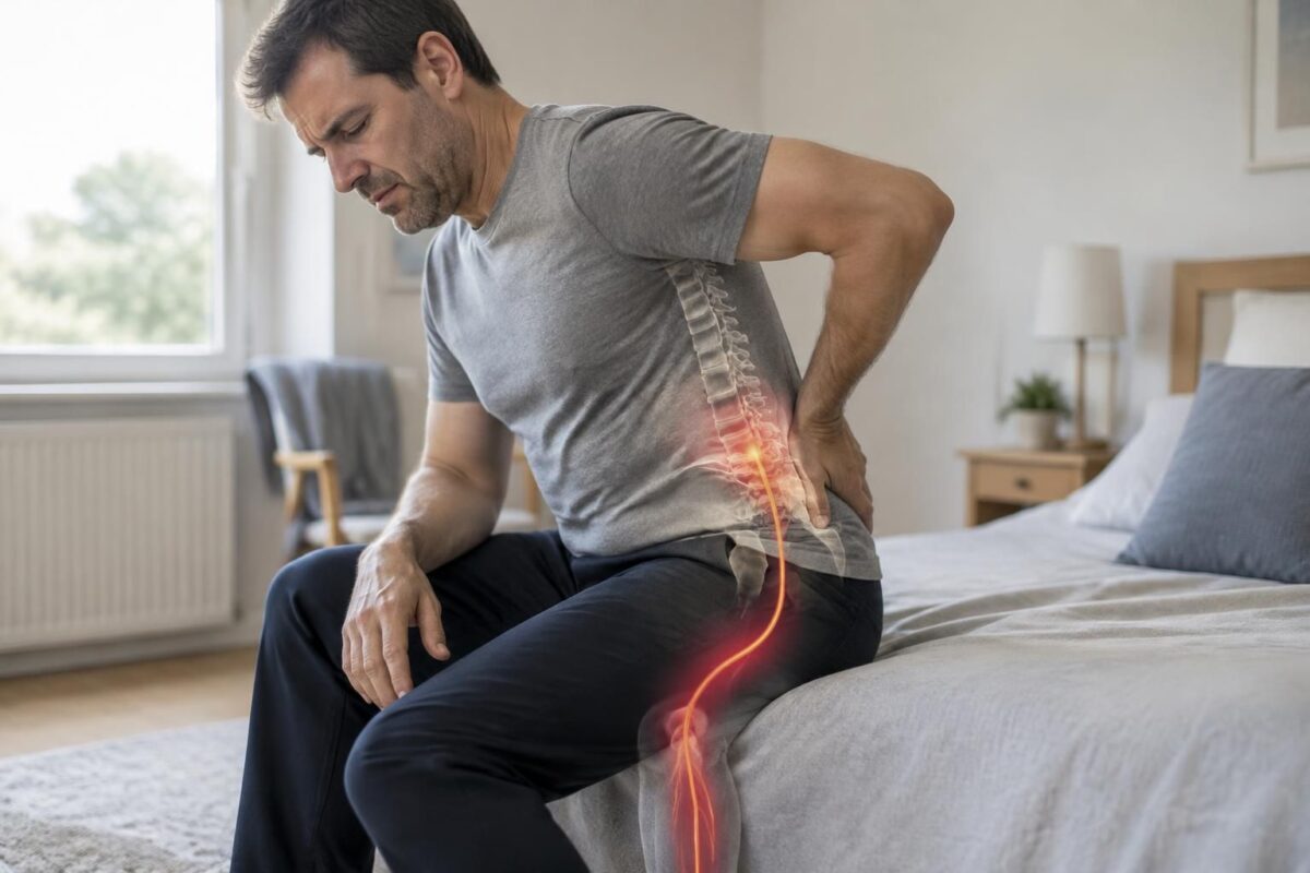 découvrez comment une protrusion discale peut provoquer une douleur persistante dans la jambe, quels symptômes surveiller et quelles solutions peuvent aider à la soulager.