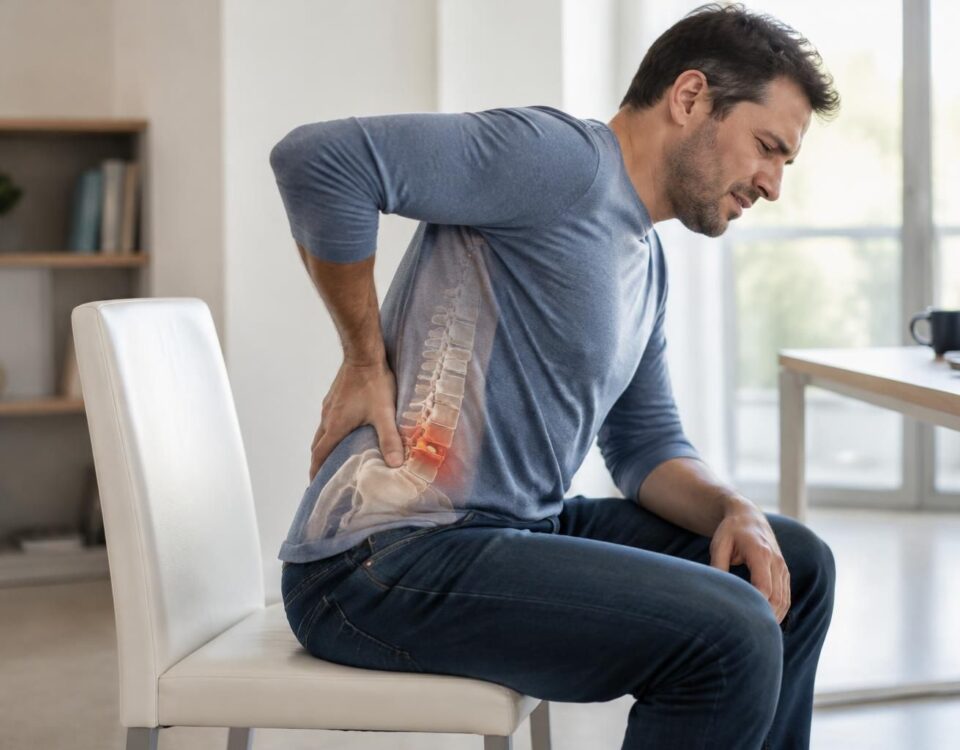 découvrez pourquoi une protrusion discale peut accentuer la douleur en position assise, et quelles solutions peuvent aider à soulager les symptômes.