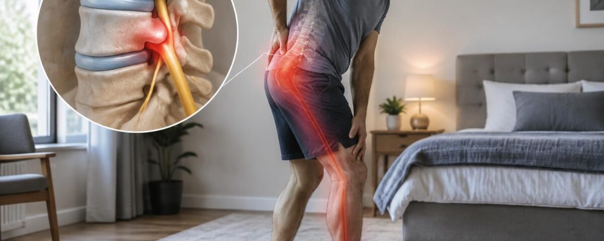 Disc herniation and pain radiating below the knee 14 une protrusion discale peut provoquer une douleur qui descend sous le genou. découvrez les symptômes possibles et quand consulter un professionnel de santé.