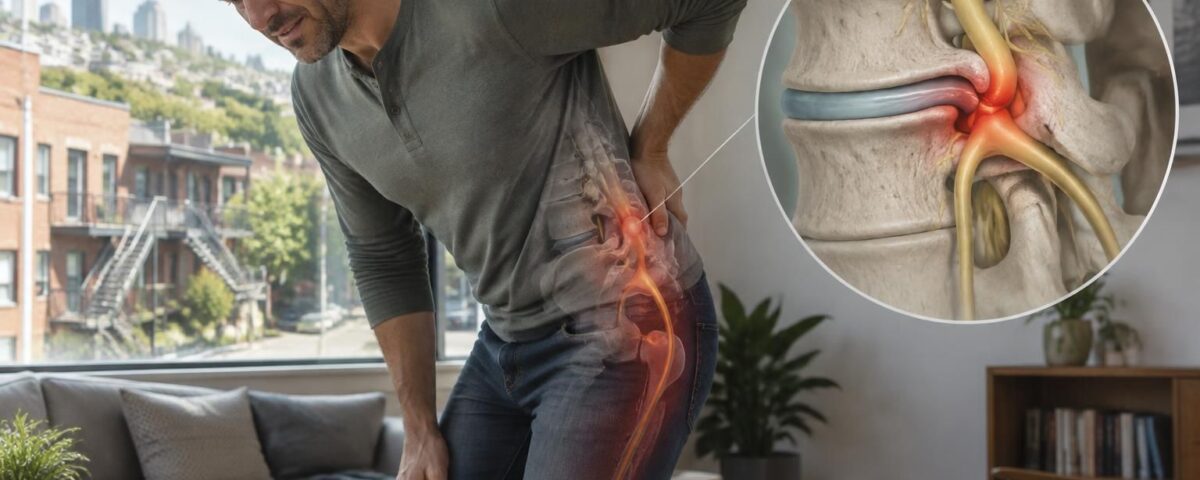 Sciatica in Montreal: what "disc-root conflict" means 12 découvrez ce que signifie un conflit disco-radiculaire, comment il peut provoquer une sciatique et quelles options de prise en charge sont offertes à montréal.