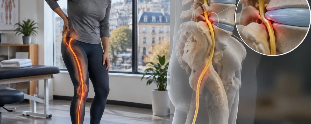Sciatica in Montreal: nerve root, disc, and foramen explained simply 13 comprenez comment une racine nerveuse, un disque ou un foramen peuvent causer une sciatique, et découvrez les options de prise en charge à montréal.