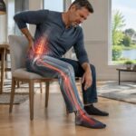 sciatique à terrebonne : découvrez comment une atteinte l4-l5 peut provoquer une douleur qui descend jusqu’au dessus du pied.