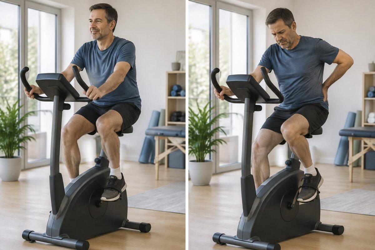 sciatique et vélo stationnaire : découvrez quand pédaler peut soulager la douleur, quand cela risque de l’aggraver et quels réglages privilégier.